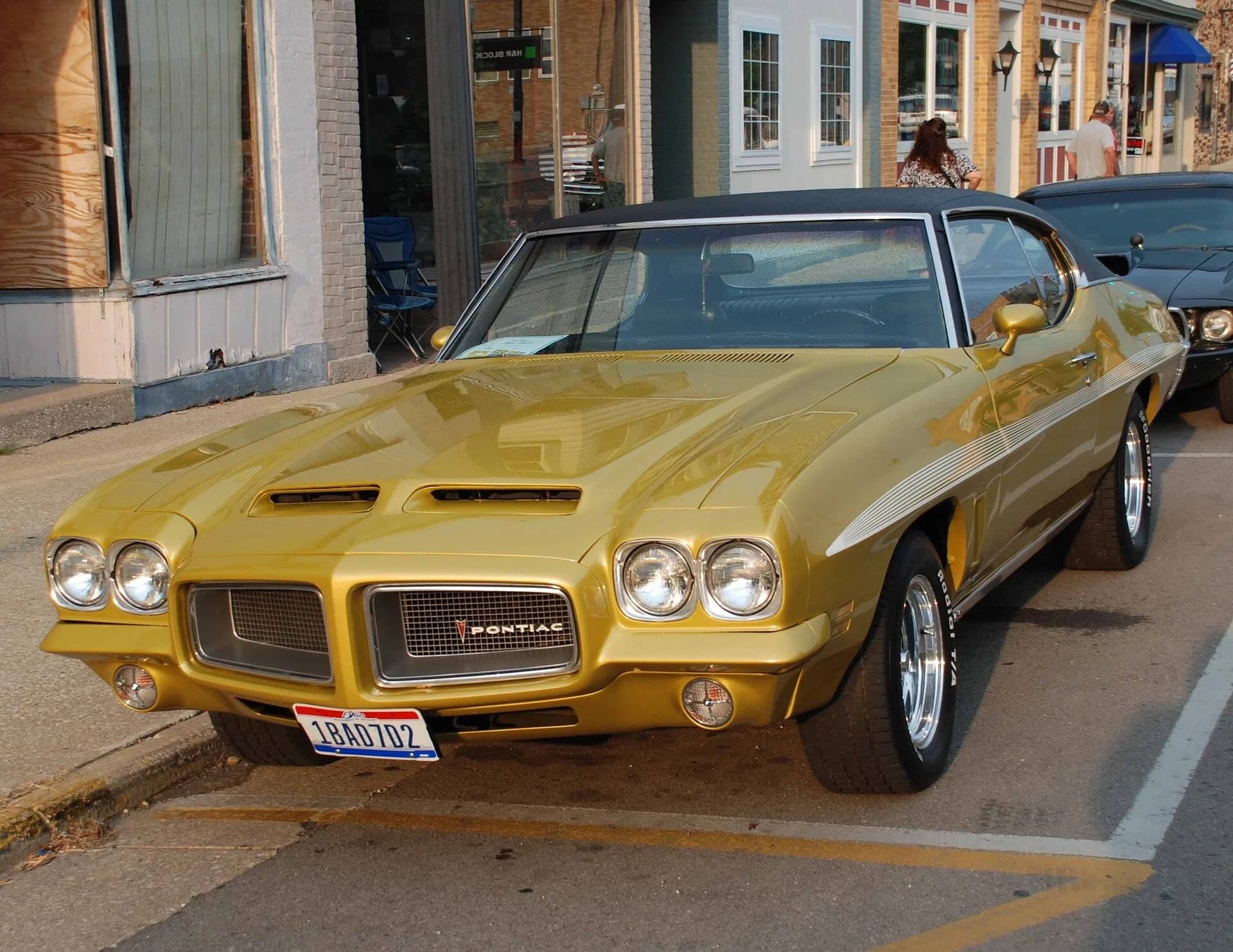 A vintage Pontiac automobile